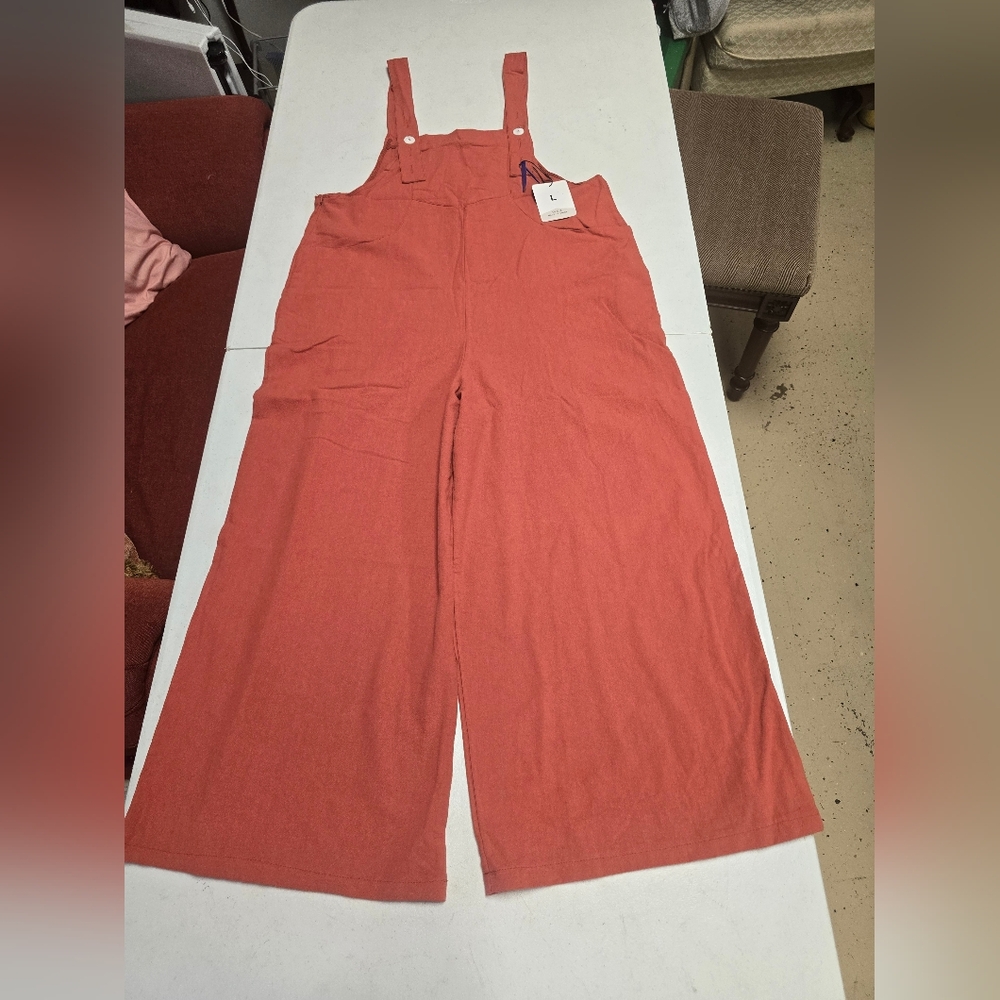 Rust Orange Overalls